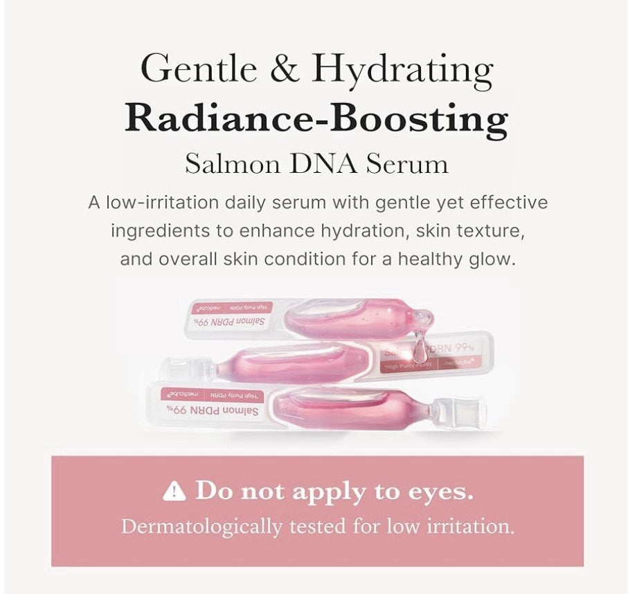 Medicube Salmon DNA PDRN Pink One Day Serum 99% Salmon DNA PDRN 0.05 Fl.Oz X 10